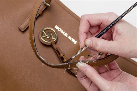 michael kors purse strap fraying|how to repair purse straps.